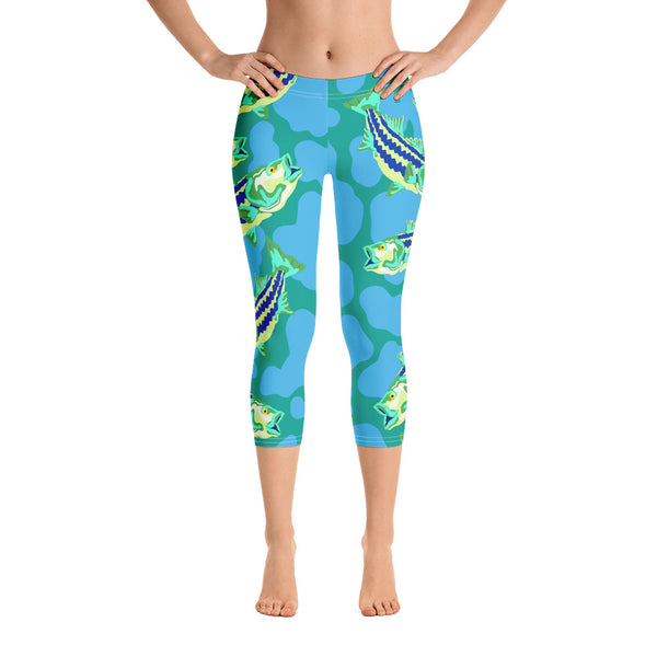 Stripe Bass Capri Leggings – SKAPE